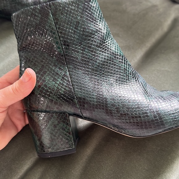 Marc Fisher Snakeskin Booties - Picture 1 of 9